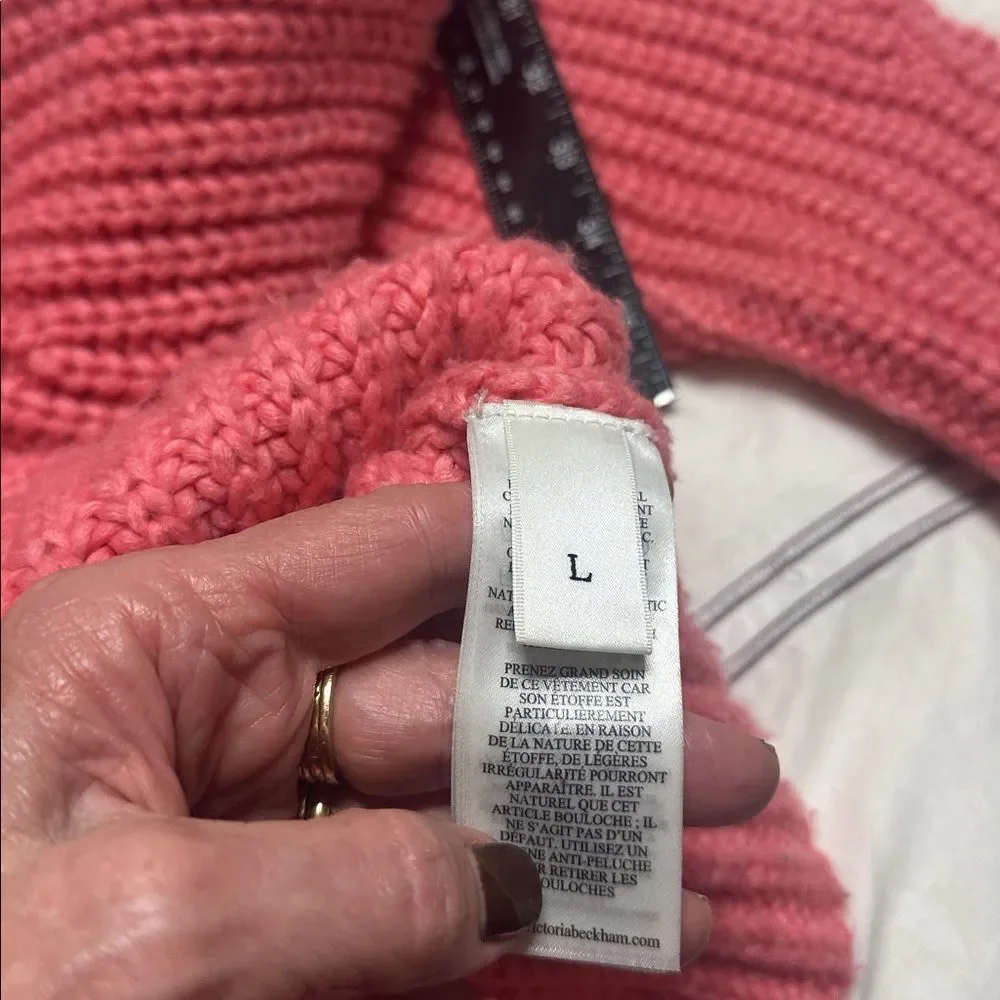 Victoria Beckham Pink Crew Neck Sweater